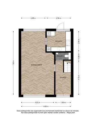 Floorplan - Klein Wielens 27, 7433 EA Schalkhaar